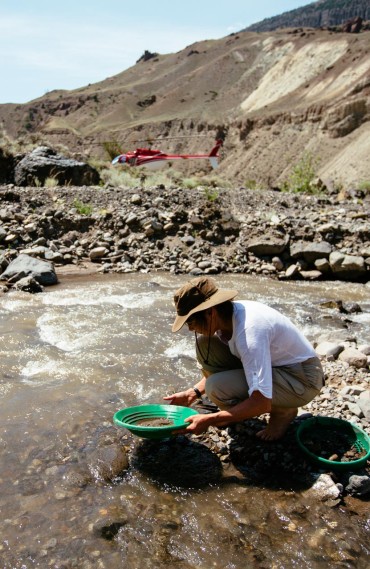 Gold Panning during the Gold Rush Canyon Safari