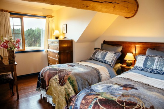 Room number two of the Siwash Lake ranch house suite - the Meadow Vista room