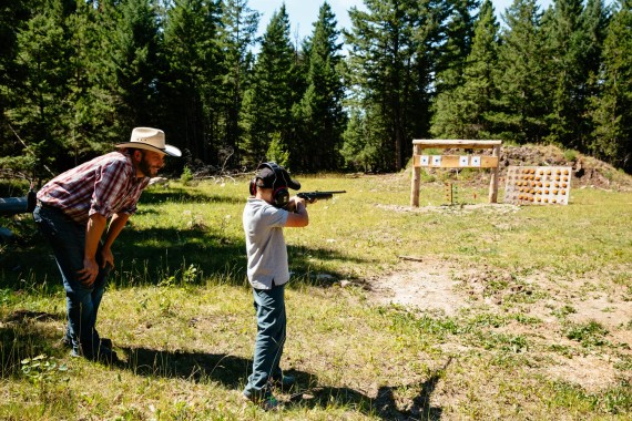 Learn to shoot a .22 calibre rifle during the Marksmanship program at Siwash Lake
