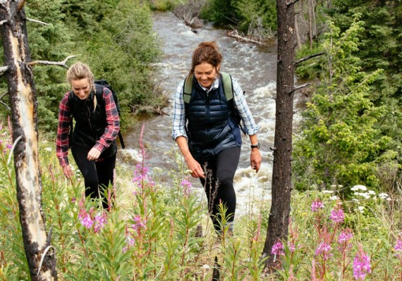 Backcountry hiking in Nature