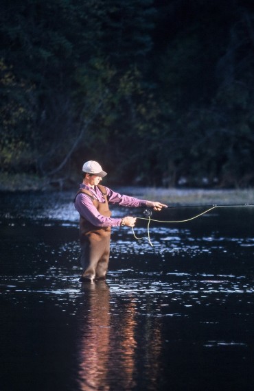Fly Fishing during the Siwash River Outpost Safari