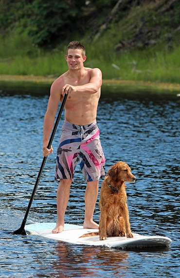 Stand up paddle boarding at Siwash Lake