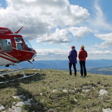 Heli-hiking at Siwash Lake Wilderness Resort