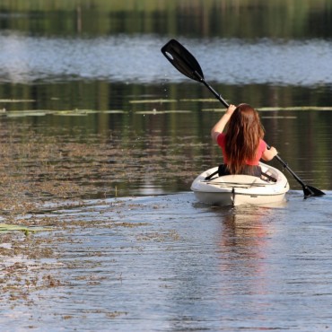 Kayaking adventures at Siwash Lake luxury wilderness resort