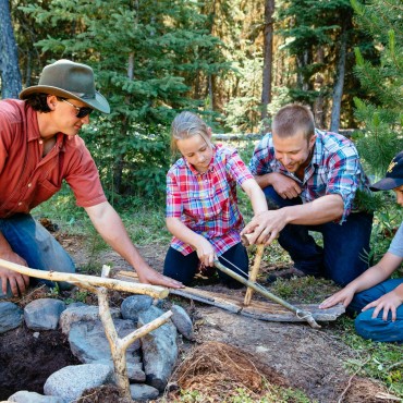 Bushcraft adventures at Siwash Lake Ranch and Luxury Lodge